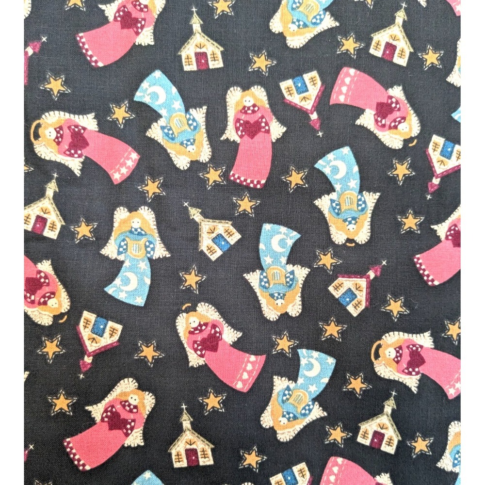 4 yards Vintage 90s Fabric Traditions Angel Doll Country Quilting Fabric 44''